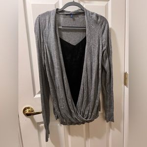 Long sleeve lace camisole